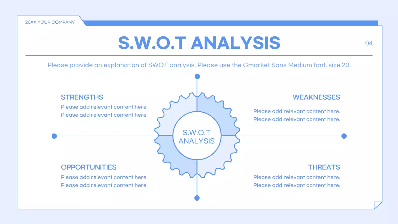 블루 모던 비즈니스 플랜 프레젠테이션