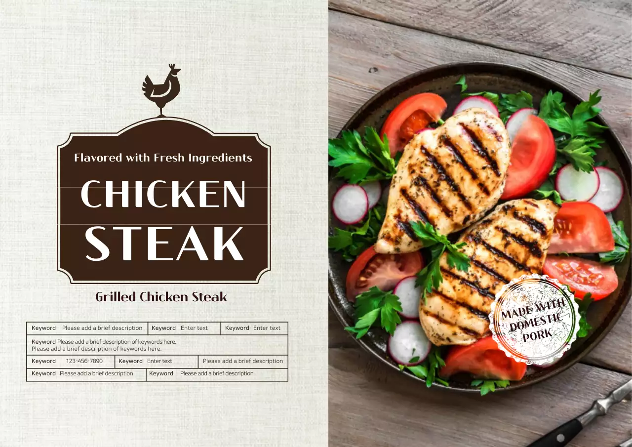 Brown Classic Chicken Promotion Poster