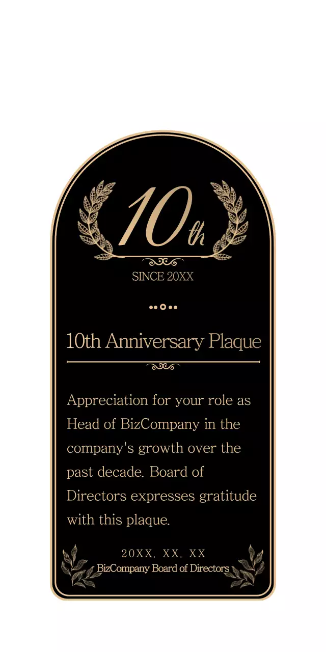 A simple, emotional anniversary celebration in black and gold