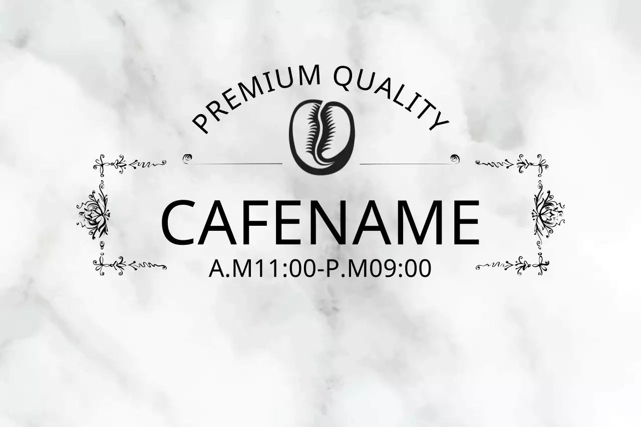 White Classic Cafe Promotion Banner