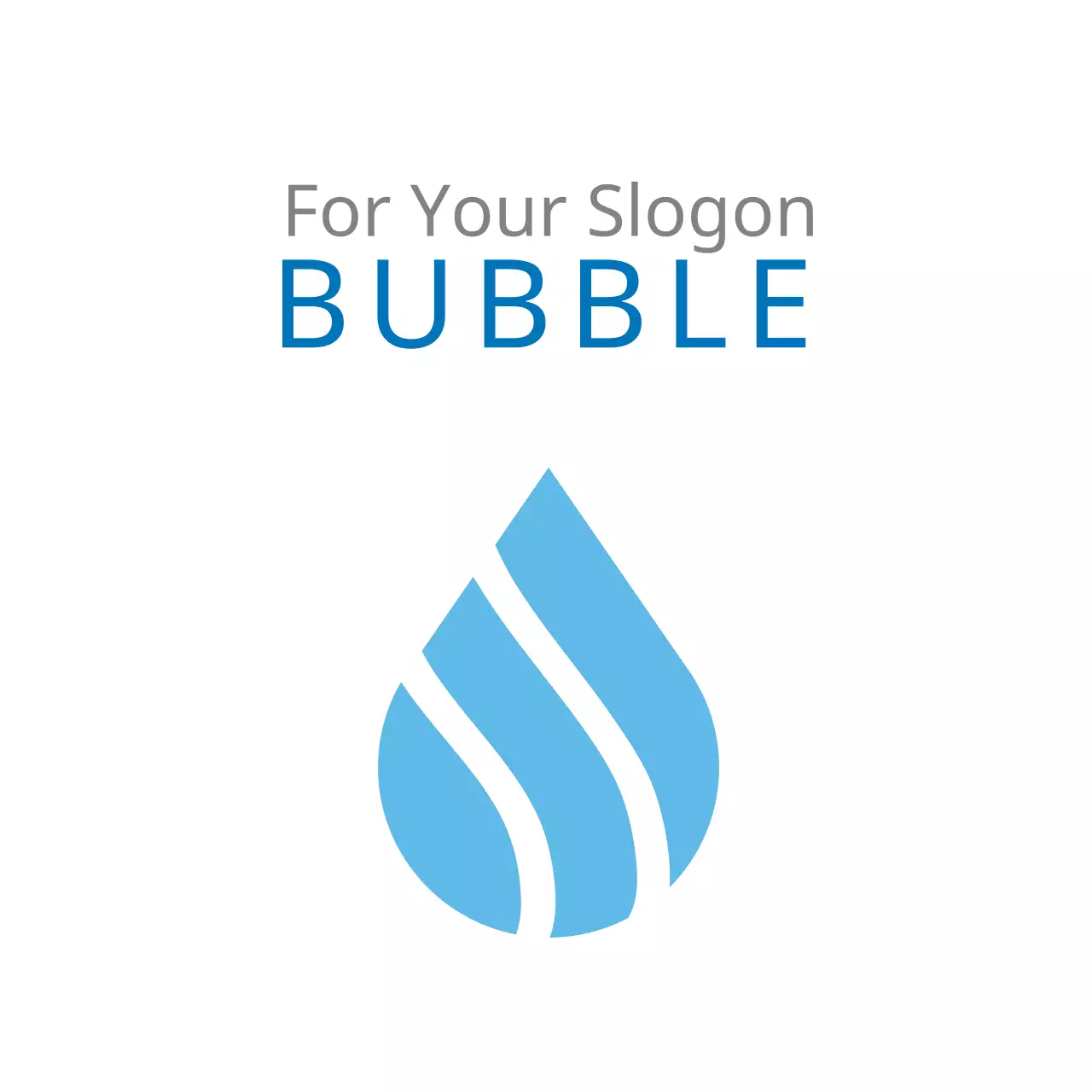 Blue Minimal Design Logo