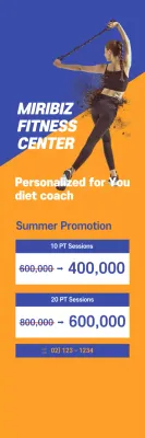 Promosikan acara promosi gym Anda dengan sentuhan yang cerah