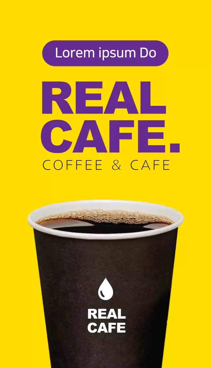 Cafe, coupon business card