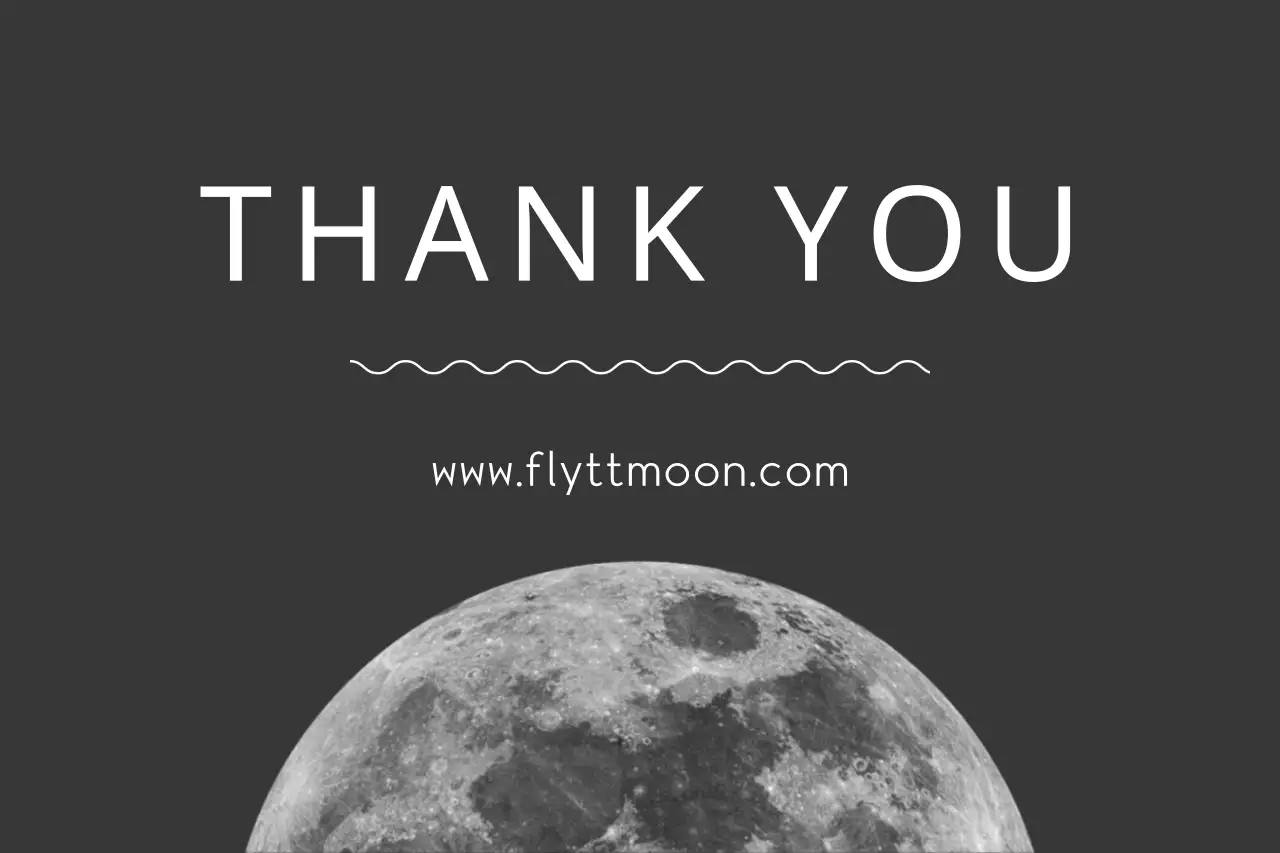 Banner de cartão de agradecimento minimalista preto