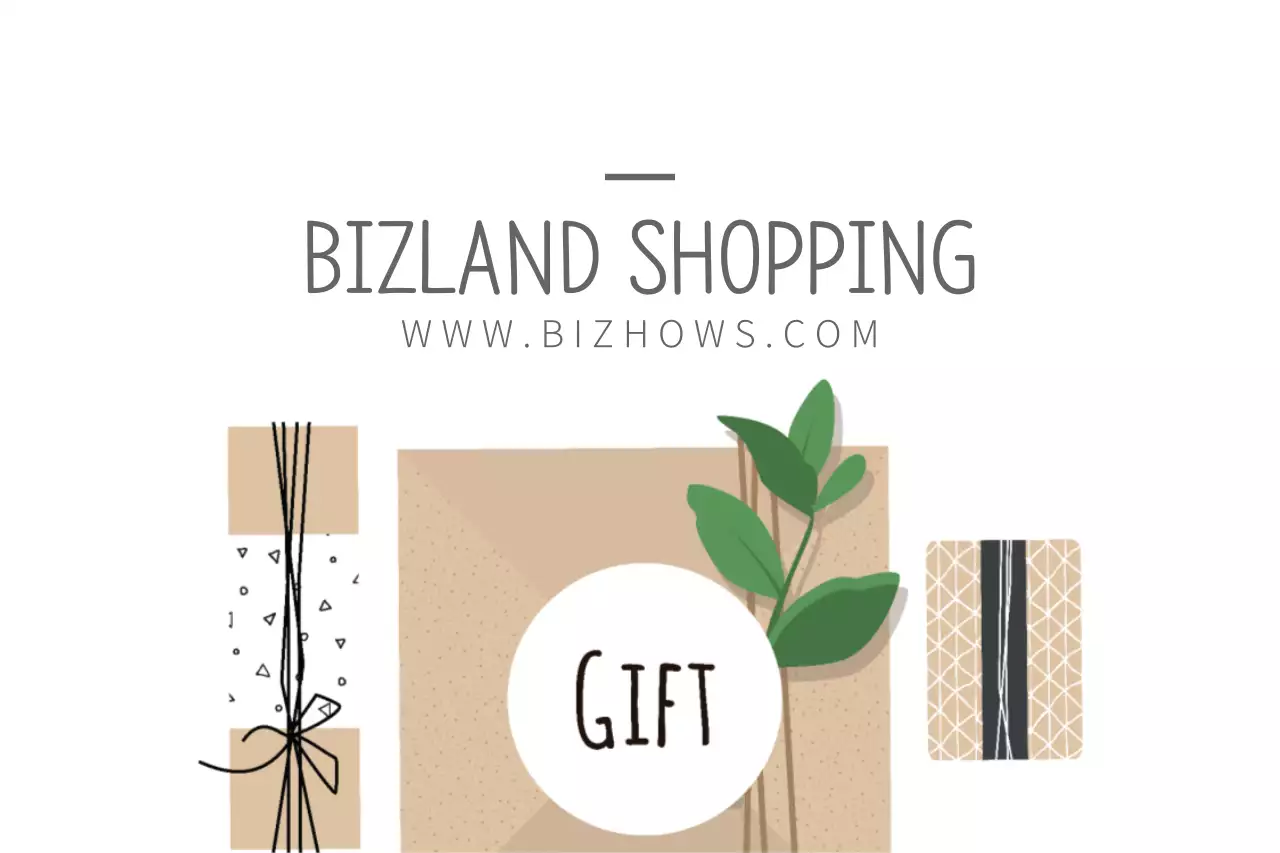 Banner de promoção de presente mínimo bege