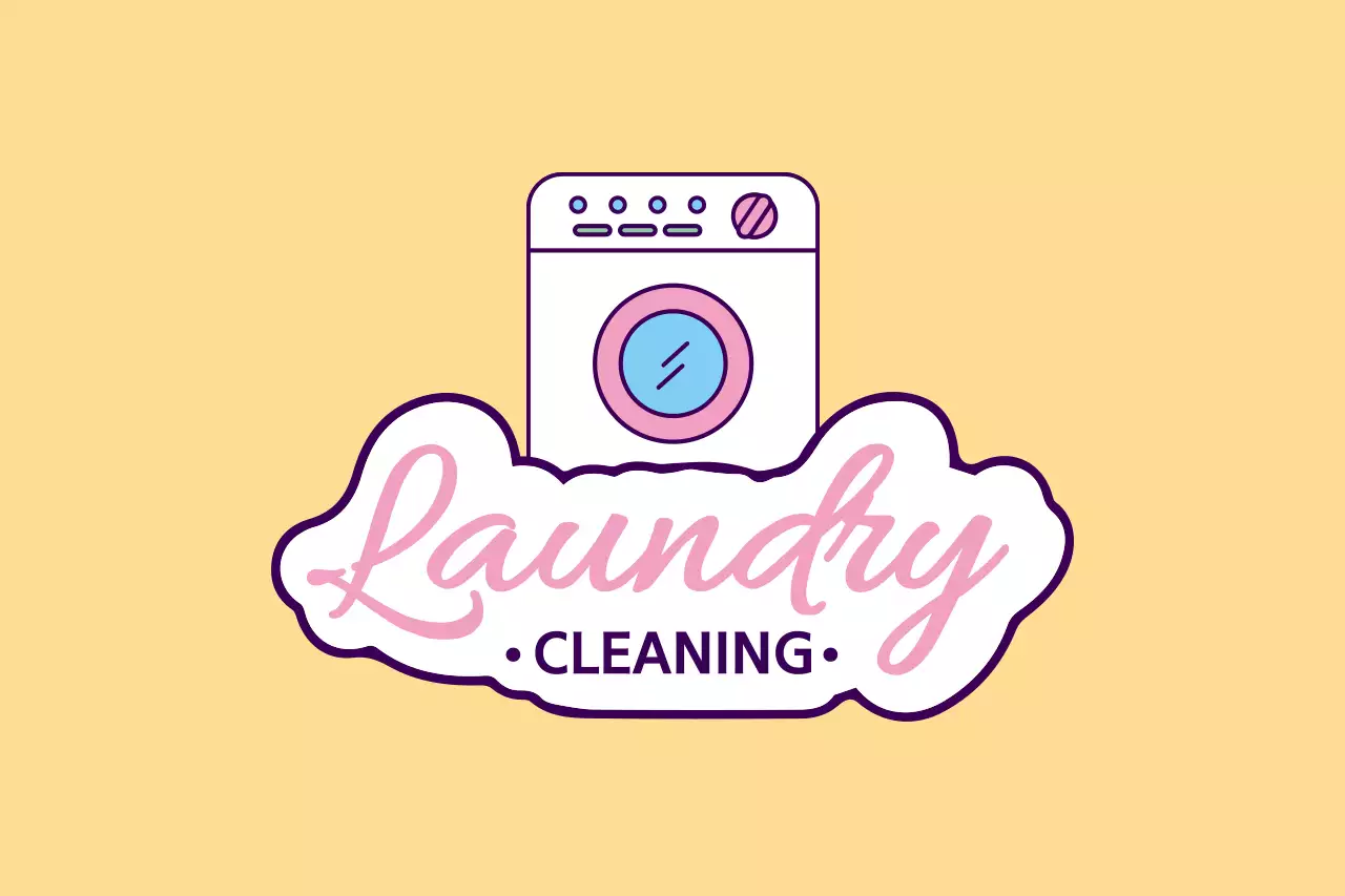 Beige Minimal Laundry Promotion Banner