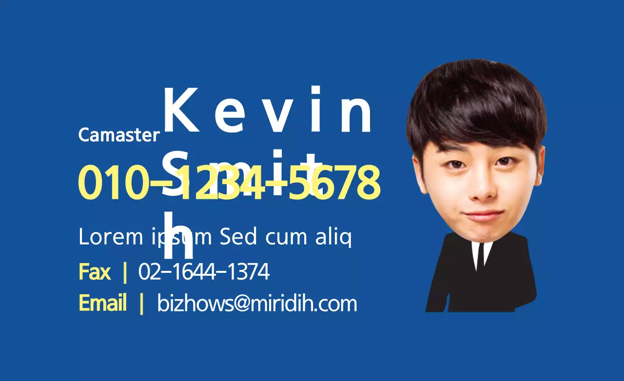 Blue Modern Business Card Banner