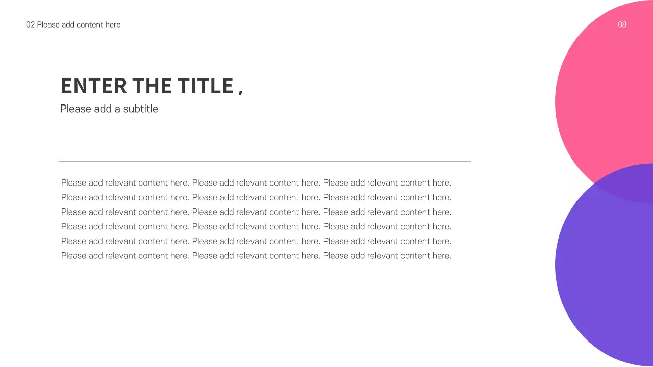 Presentasi Panduan Minimalis Berwarna-warni