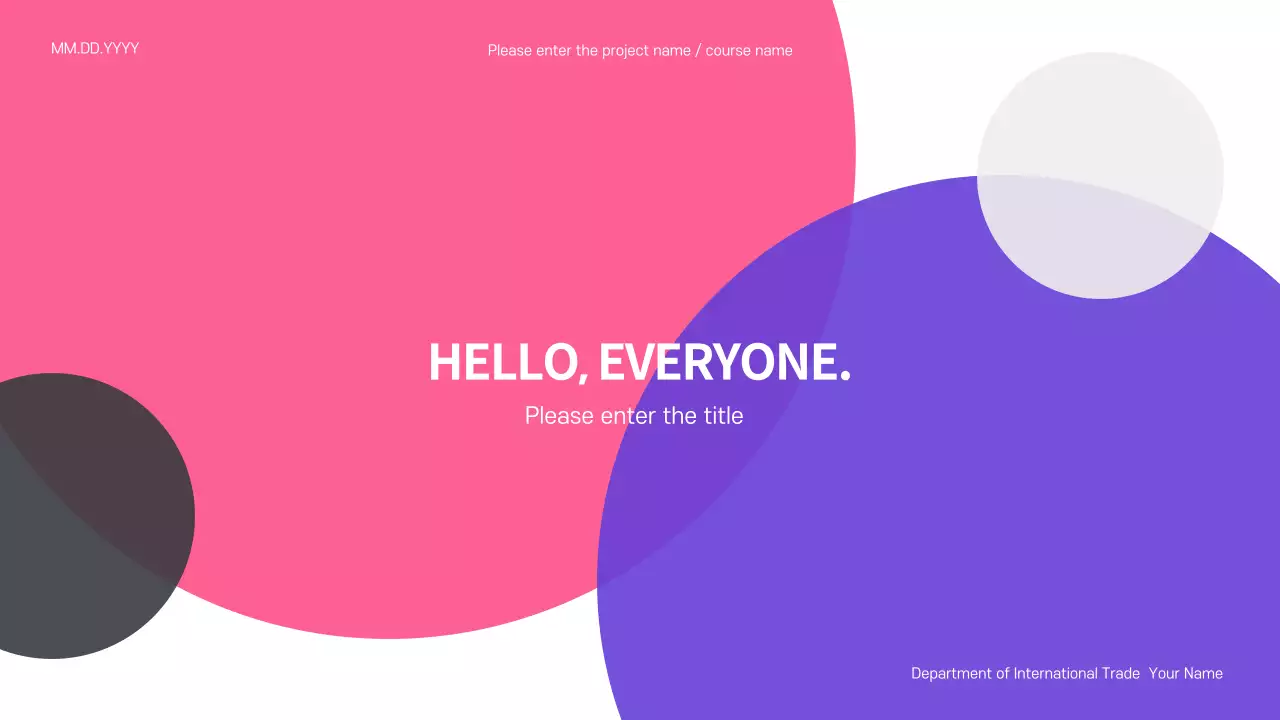 Colorful Minimalist Guide Presentation