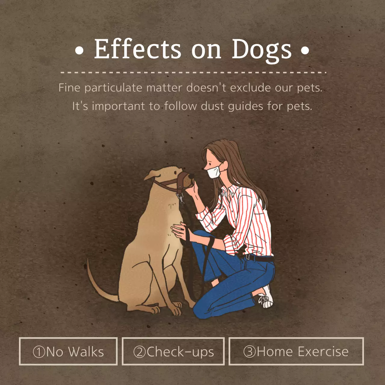 Beige Minimal Dust Notice Instagram Carousel