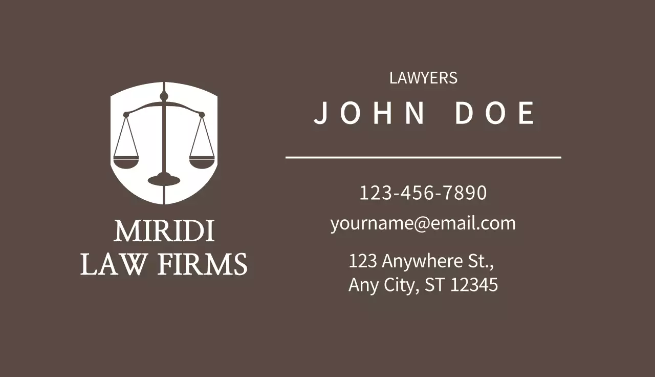 Brown logo clean law firm