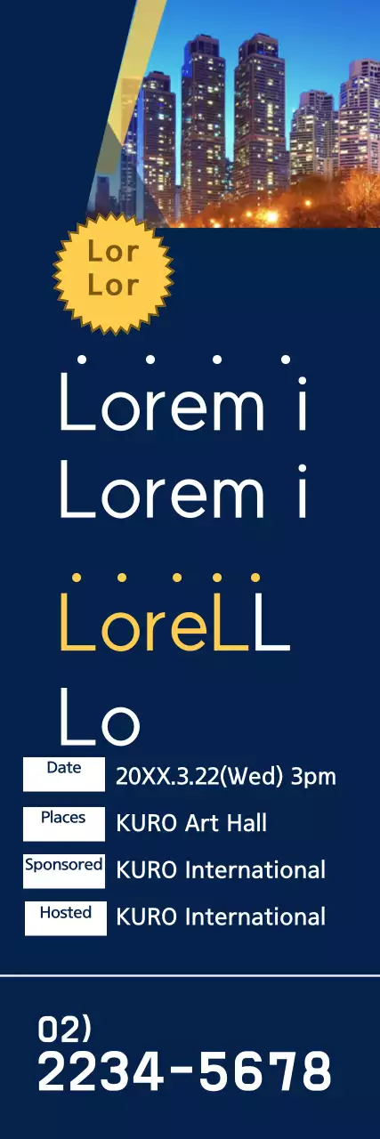 Banner de promoção de evento moderno da Marinha