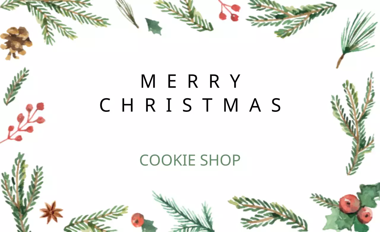 Green Rustic Christmas Advertisement Banner