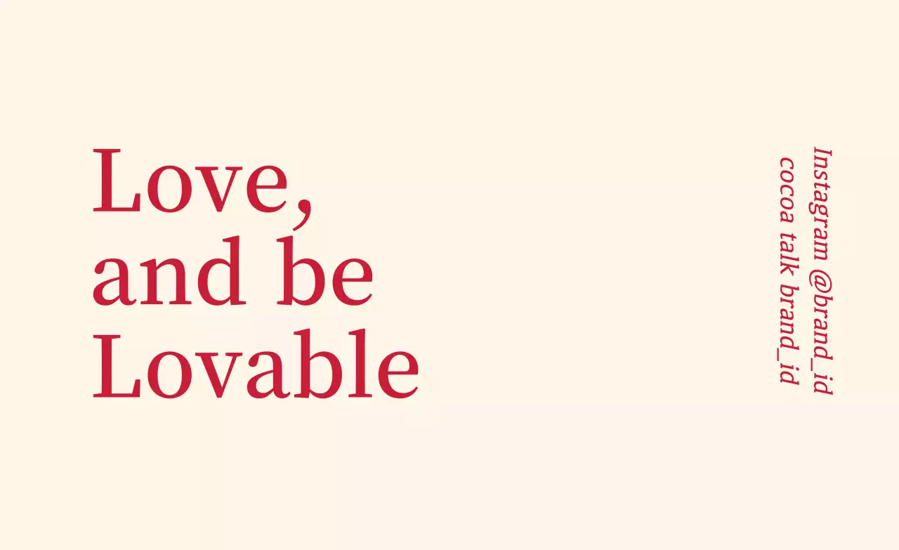 Apricot red solid color brand label