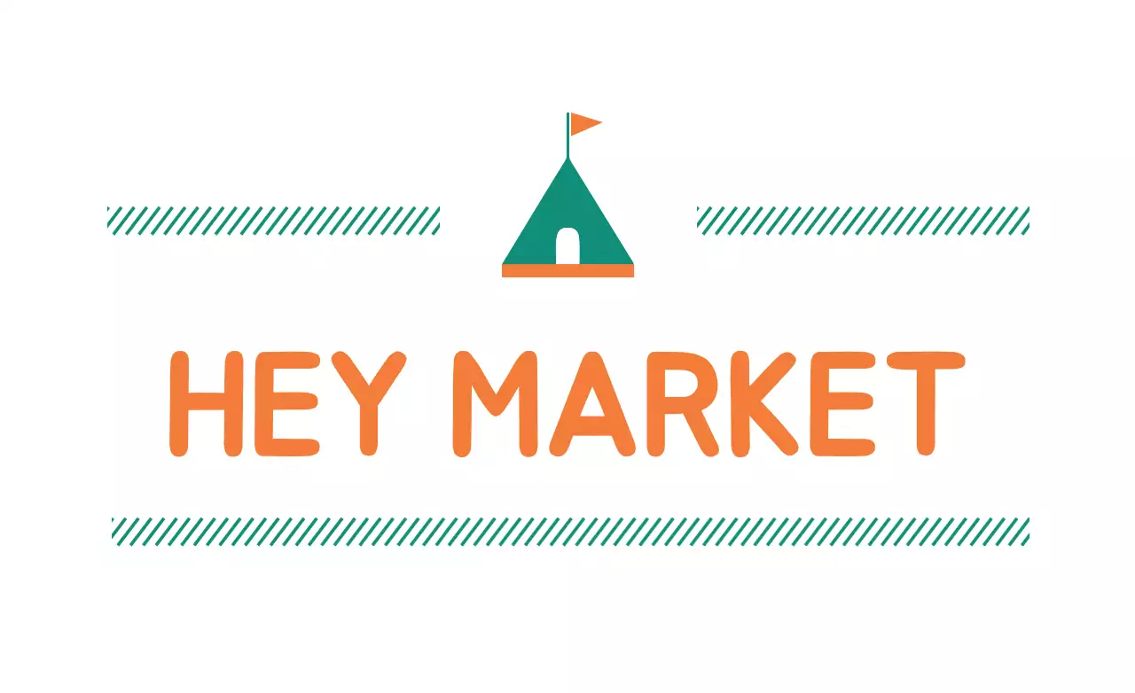 Orange Simple Market Promotion Banner
