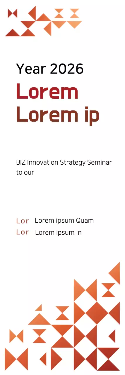 Banner de promoção do seminário de negócios moderno laranja