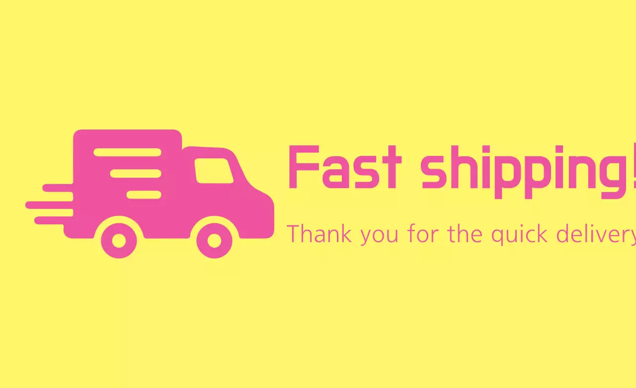 Yellow Minimal Shipping Promotion Banner