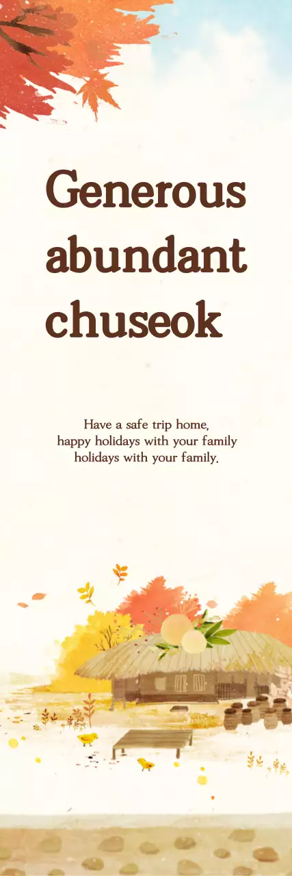 Faixa de saudação tradicional de feriado laranja