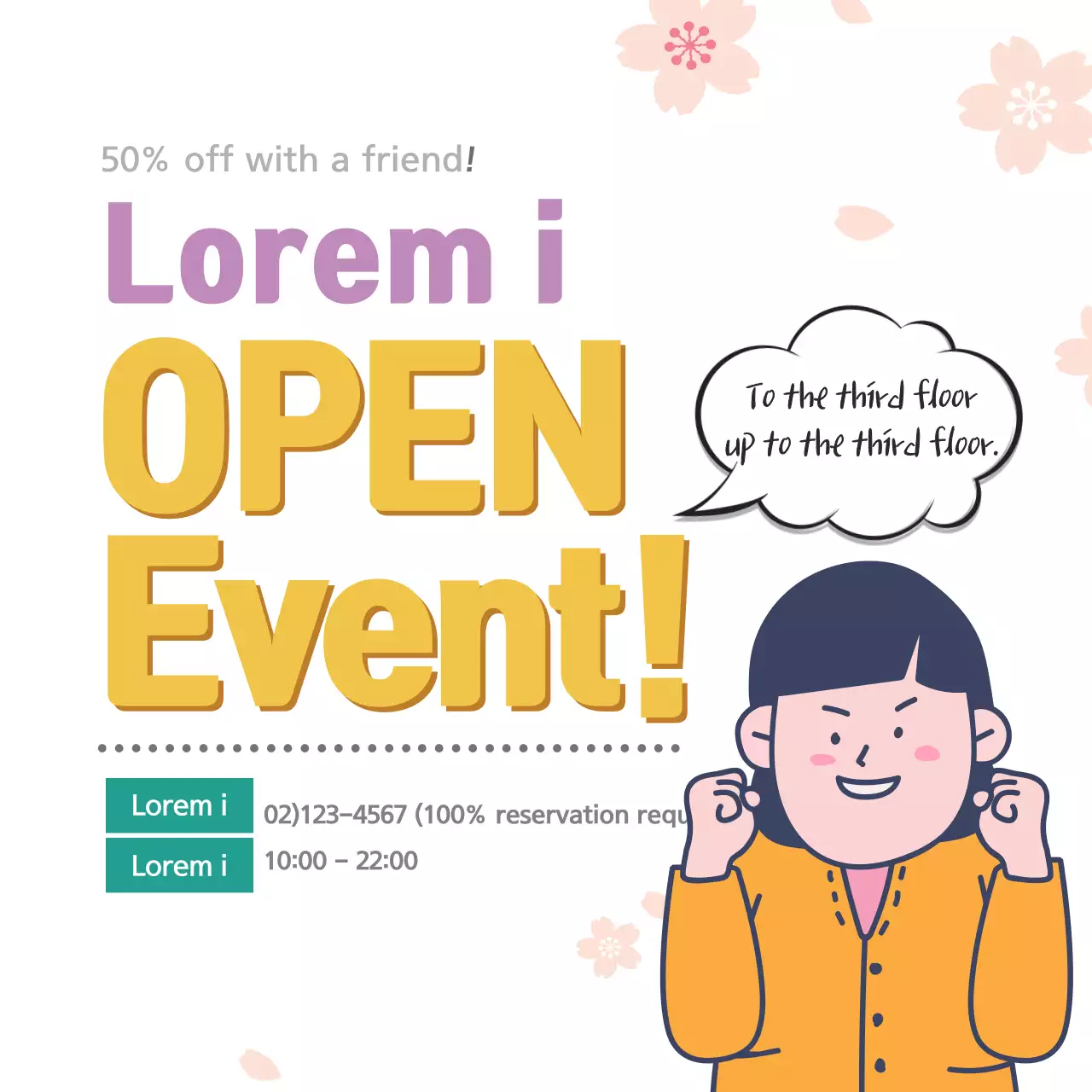 Yellow Modern Event Promotion Banner