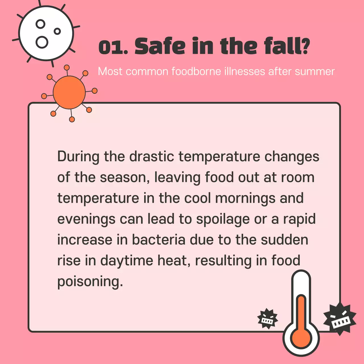 Blue Minimal Food Poisoning Guide Instagram Carousel