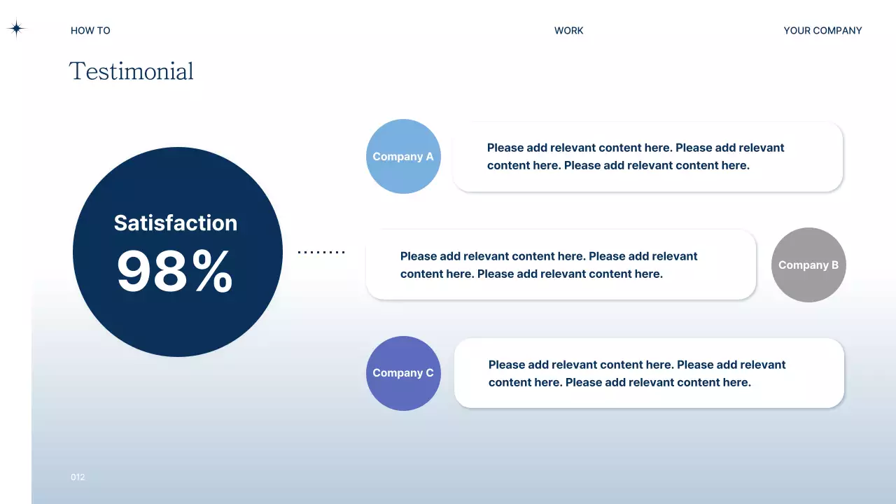 Navy blue modern business PT proposal