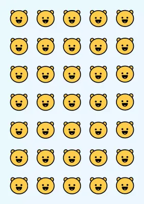 Stiker boneka beruang yang lucu dari Line Illustrations