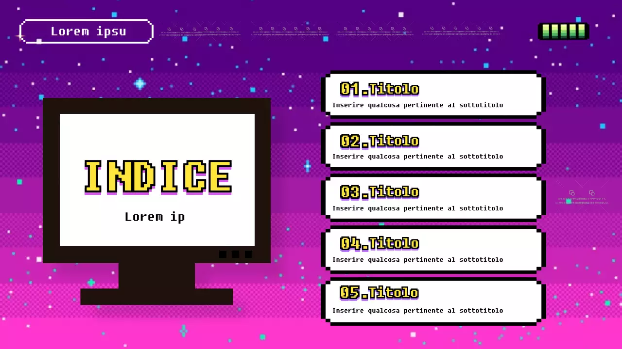 Promozione del gioco cibernetico viola e rosa