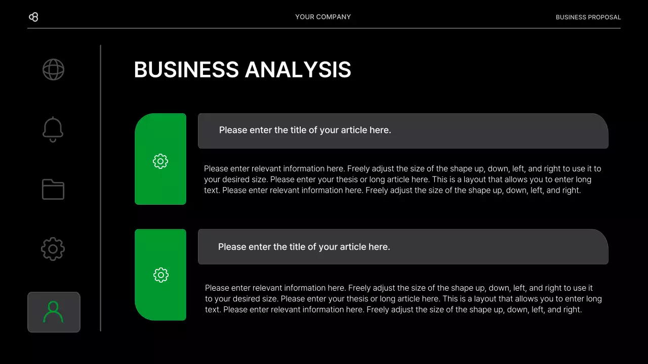 Black Modern Business Proposal Document Presentation