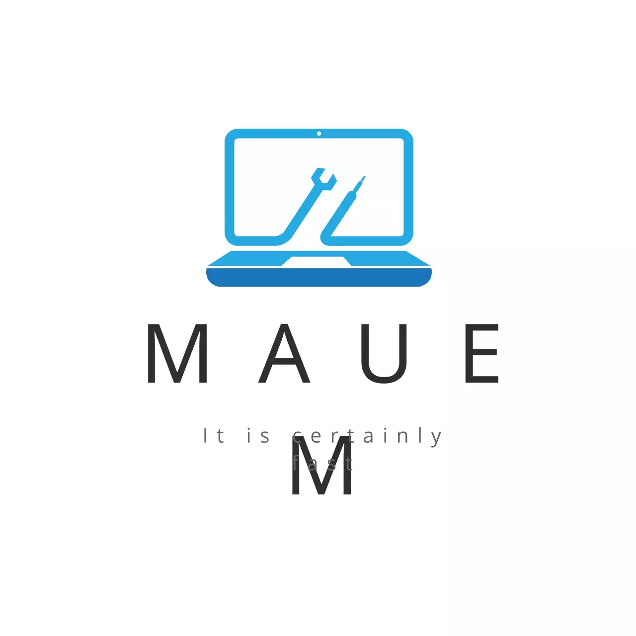 Blue Modern Tech Guide Logo