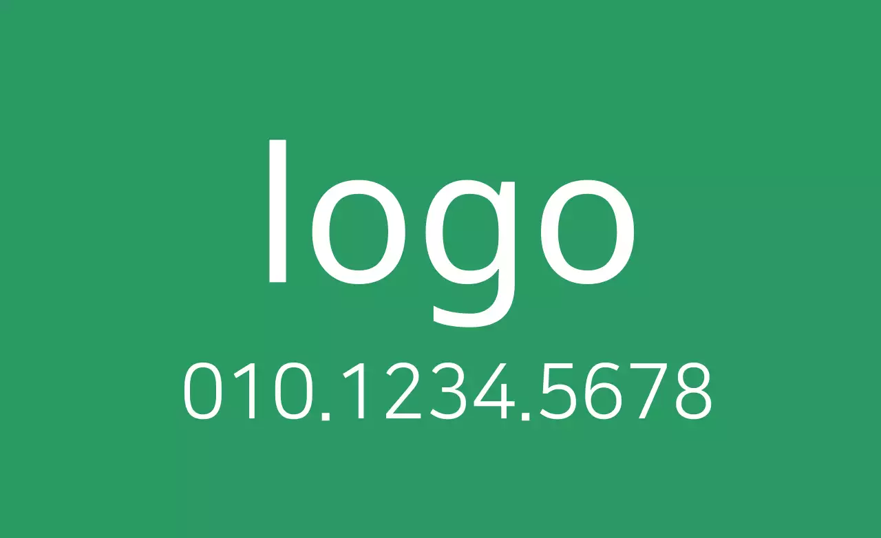 Green Minimal Business Card Banner