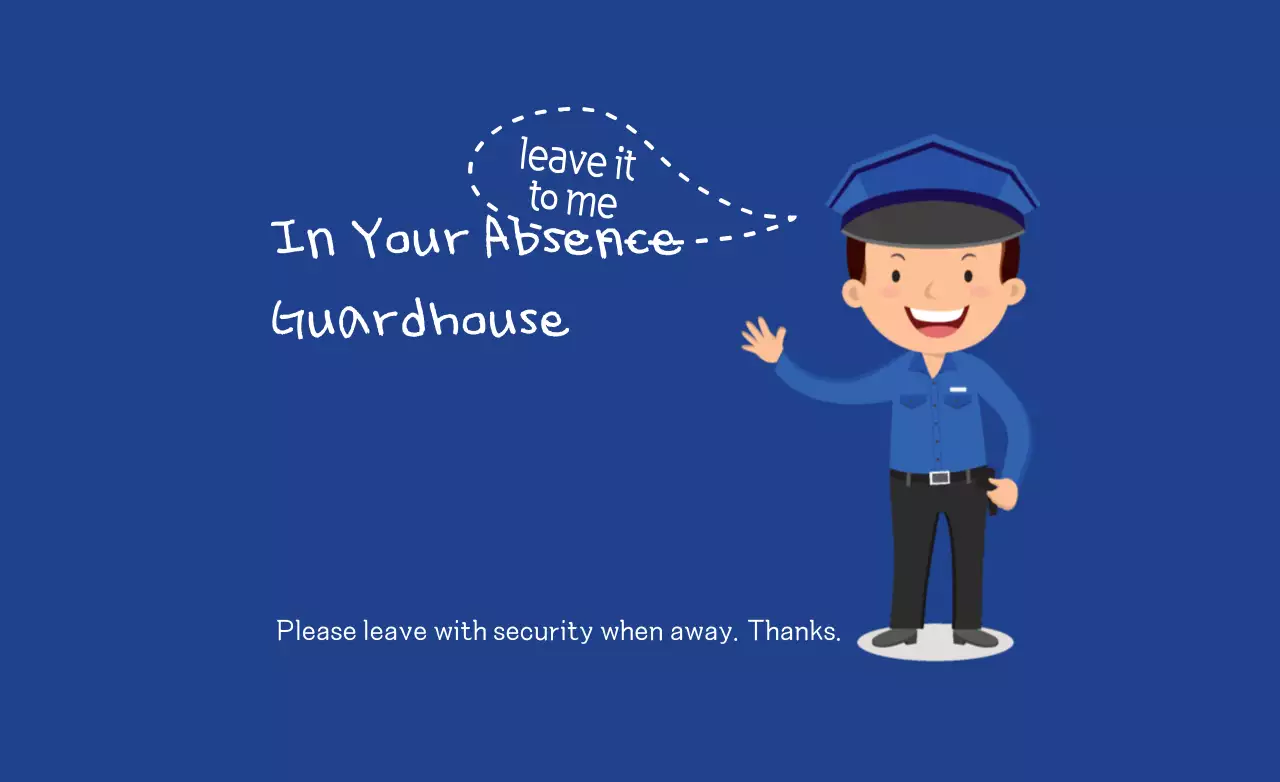 Banner de Aviso de Segurança Simples Azul