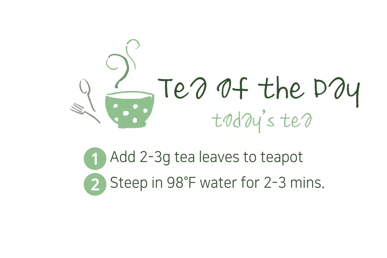 Green Minimal Tea Recipe Banner