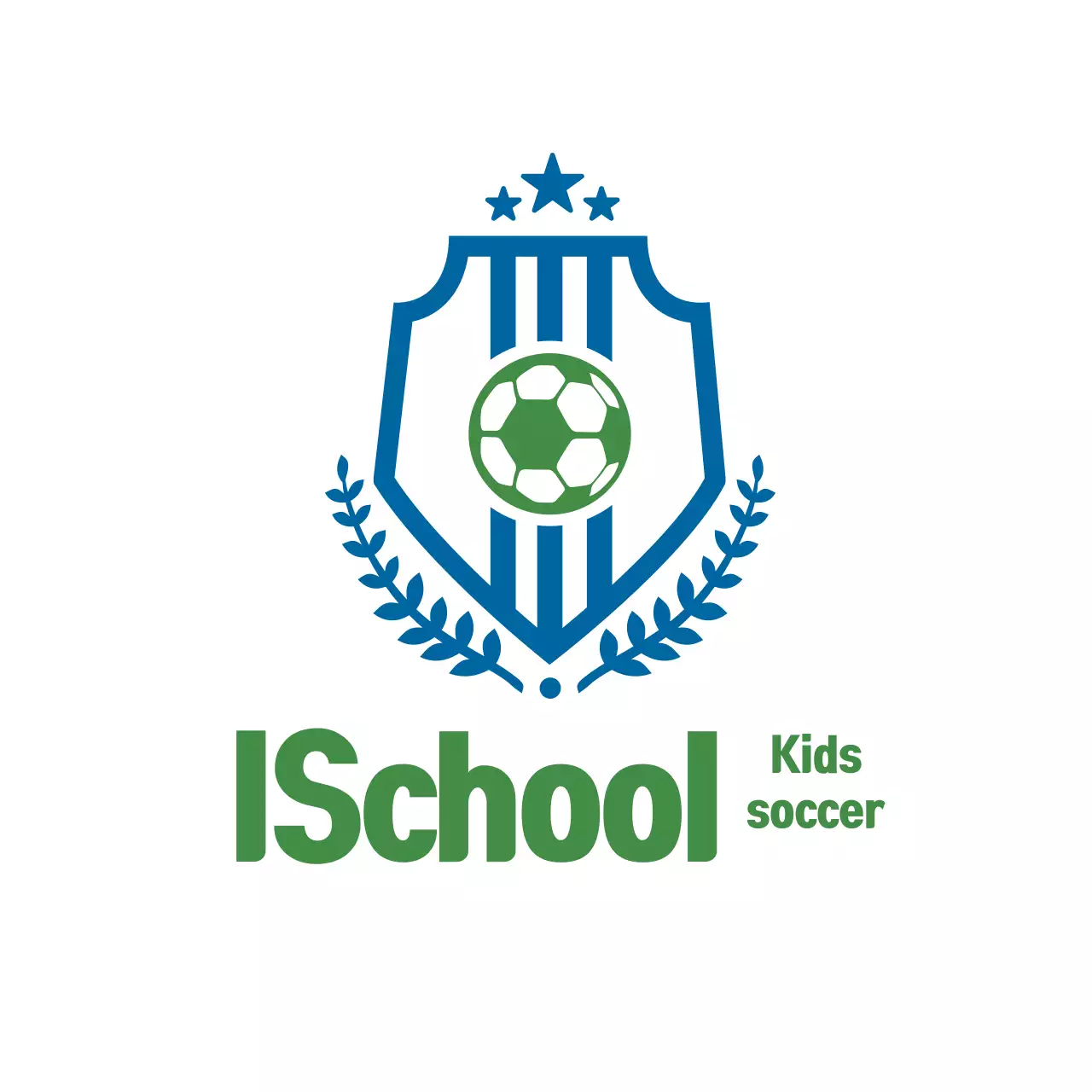 Blue Simple Kids Guide Logo