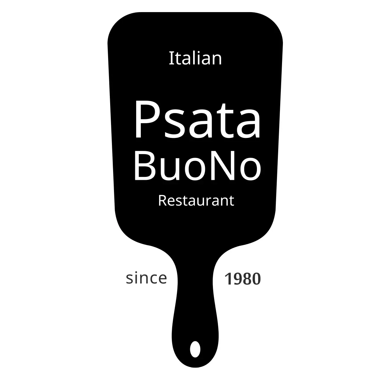 Black Minimal Restaurant Promotion Logo