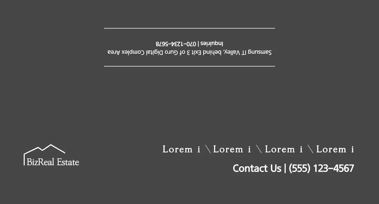 Simple beads in dark gray for real estate promotion