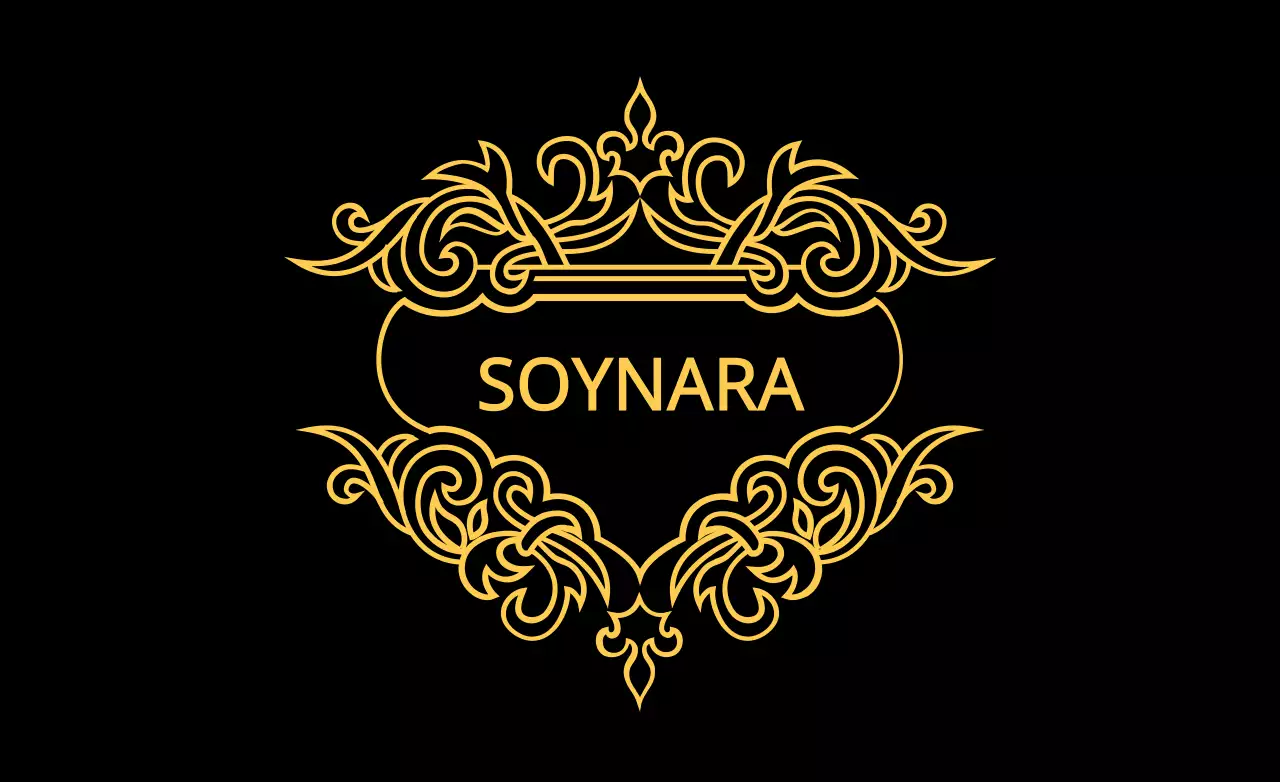 Black Elegant Decoration Invitation Banner