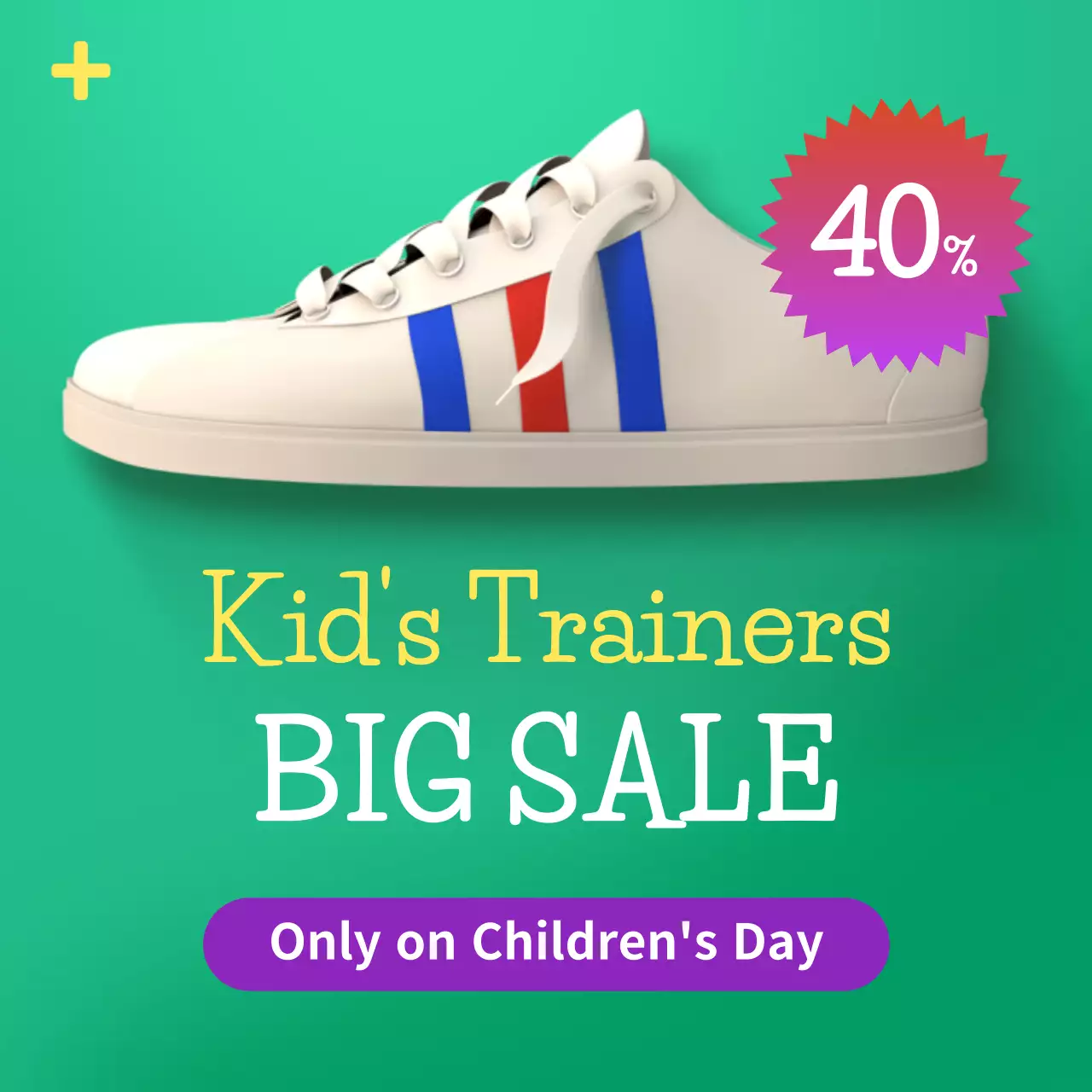 Red Trendy Children's Promotion Instagram Post