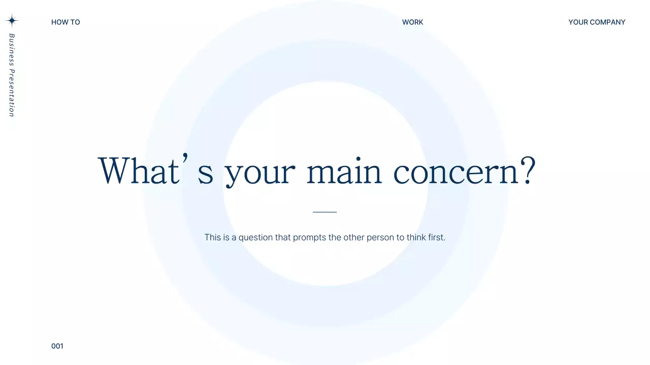 Navy blue modern business PT proposal