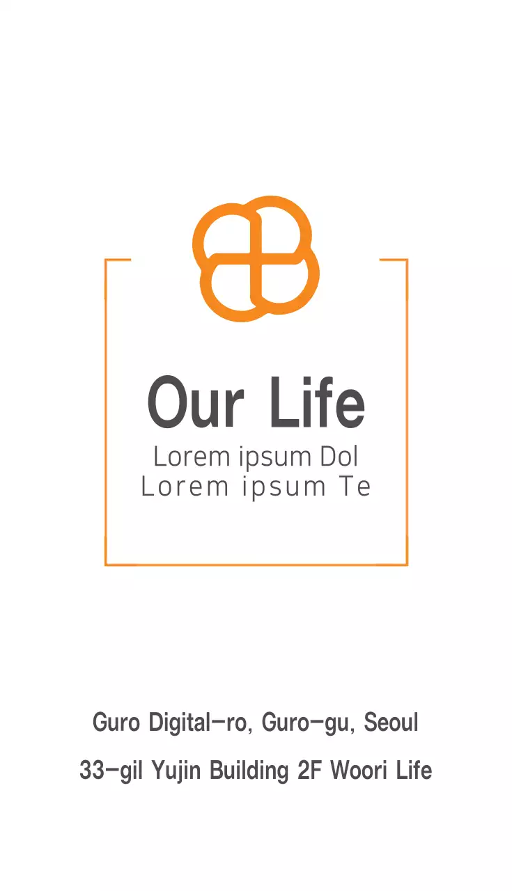 Orange Modern Business Card