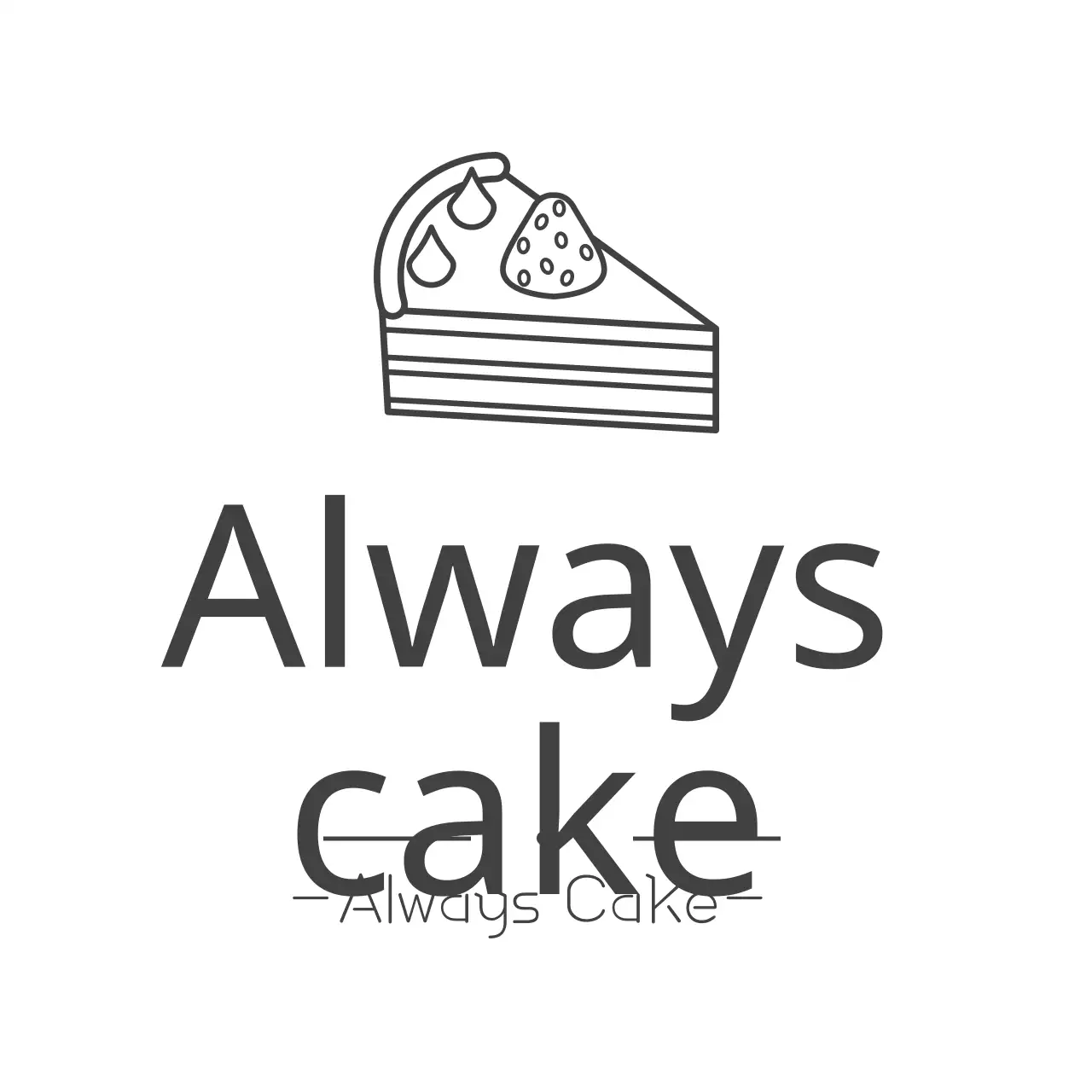 Spanduk Promosi Kue Minimalis Hitam