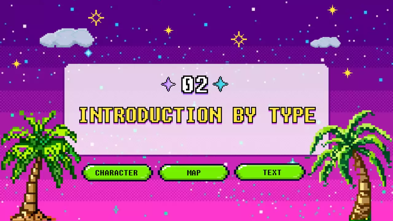 Purple Retro Game Guide Presentation