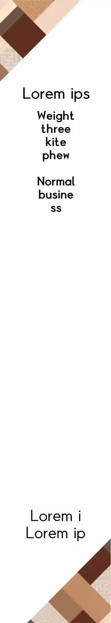 Spanduk Desain Geometris Coklat