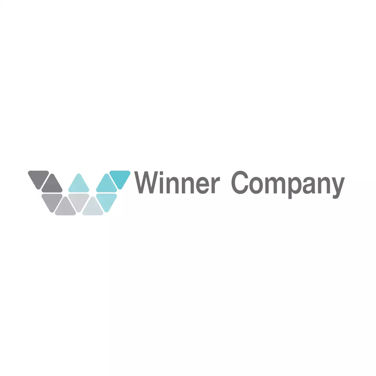 Grey Minimal Business Card Logo