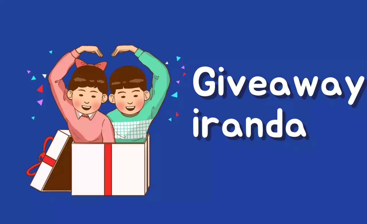 Banner promocional de brindes retrô azul