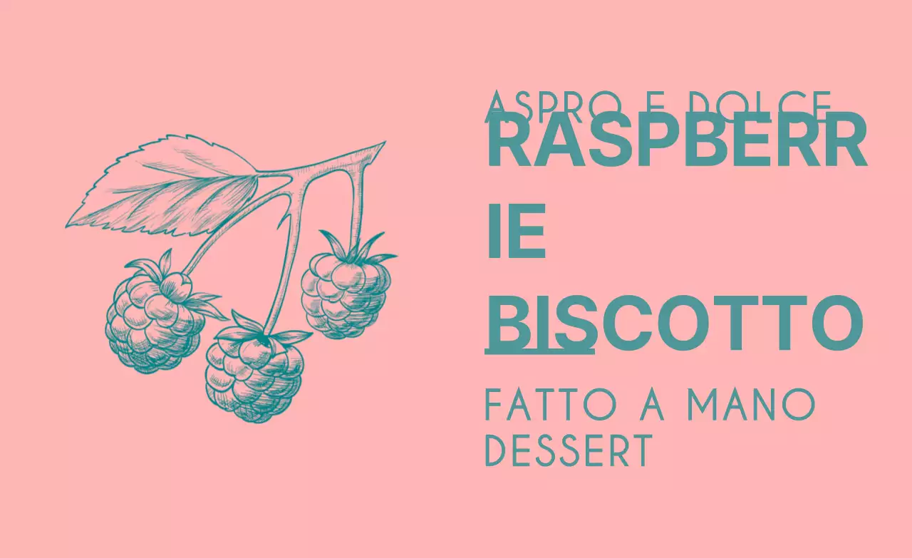 Per decorare i biscotti fatti in casa con schizzi di bacche vintage in rosa e giallo