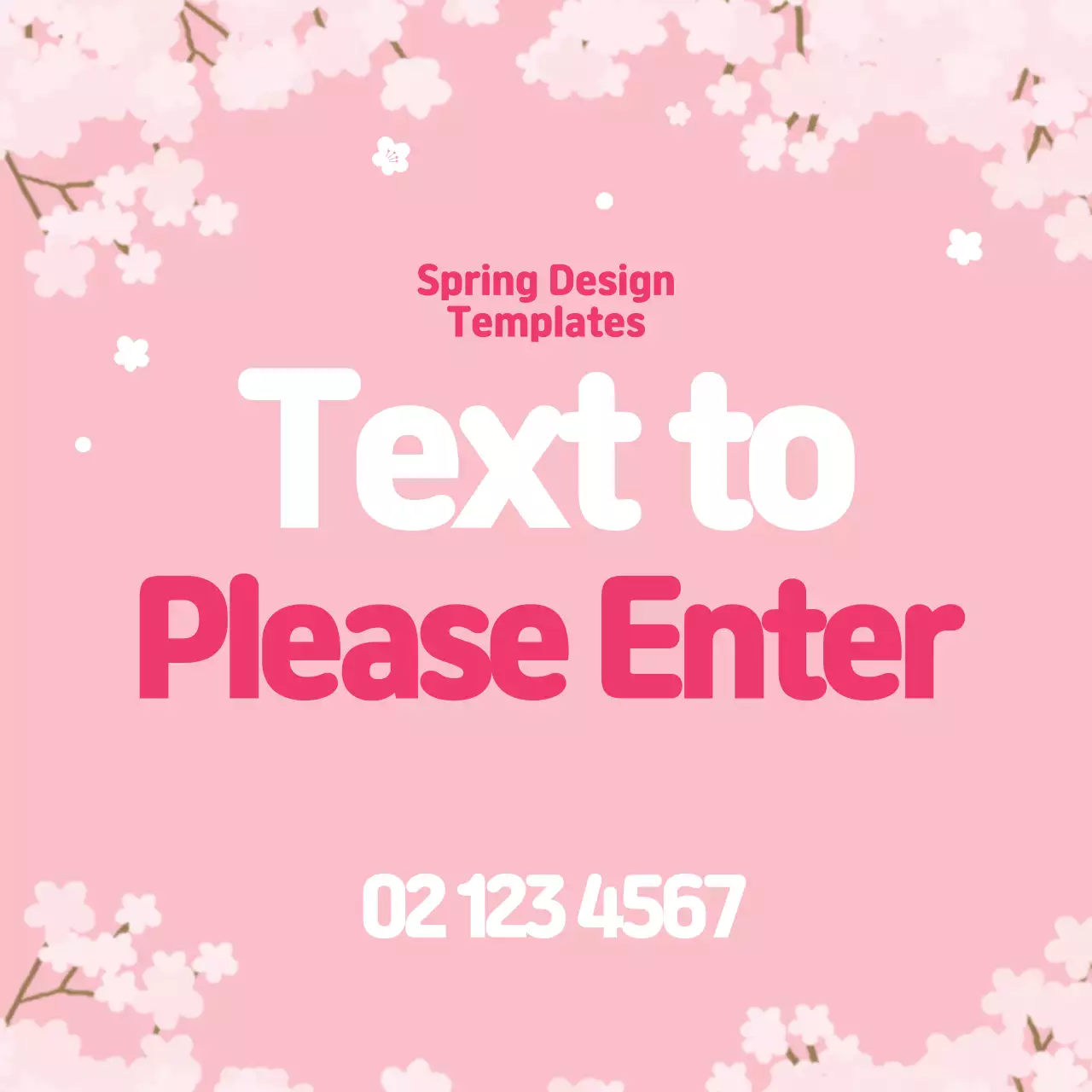 Pink Floral Design Advertisement Banner