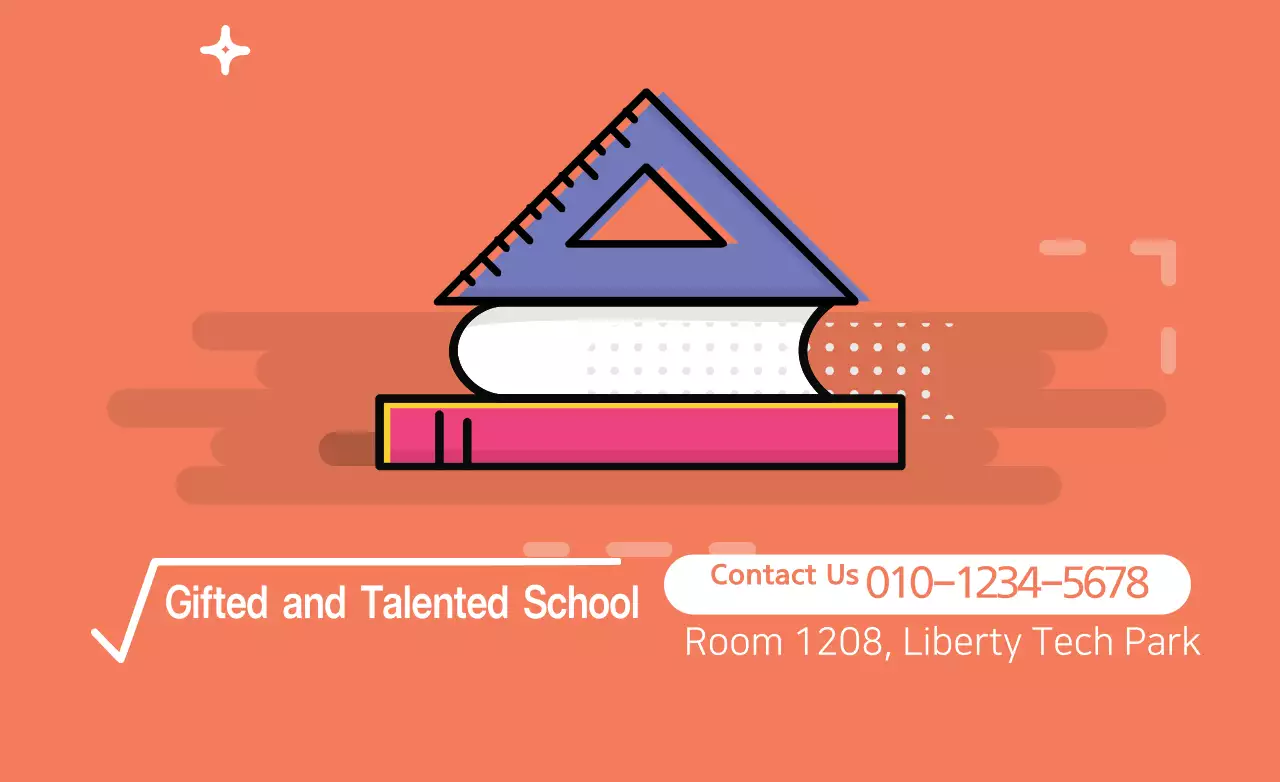 Orange Minimal Education Promotion Banner