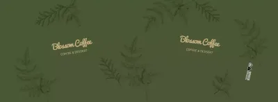 Green Line Illustration Cafe