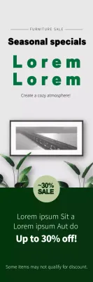 A fotografia ecológica destaca o mobiliário limpo Promova o seu evento