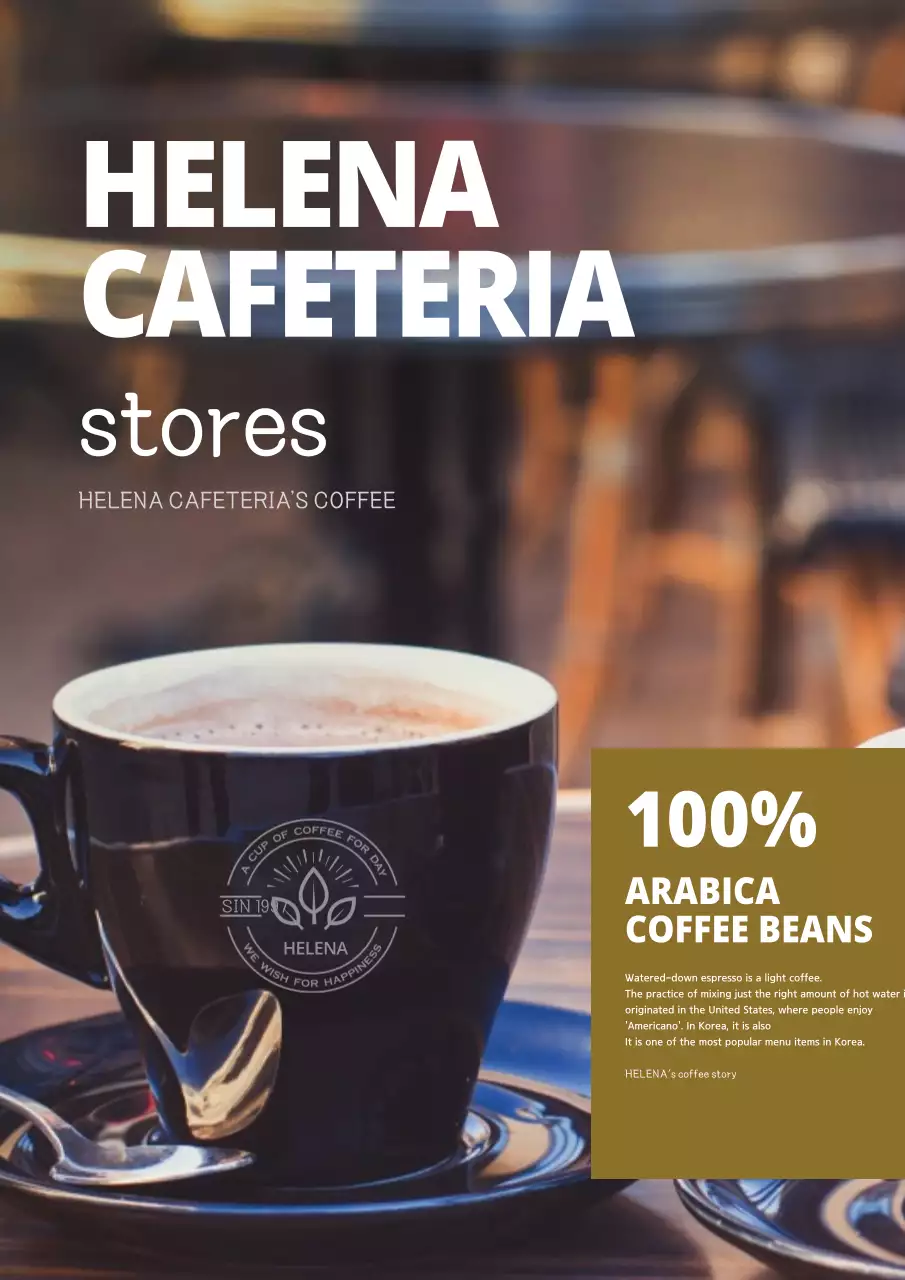 Black Minimal Coffee Promotion Poster